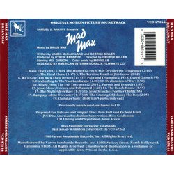 Mad Max Bande Originale (Brian May) - CD Arrire