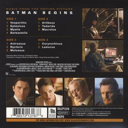 Batman Begins Bande Originale (James Newton Howard, Hans Zimmer) - CD Arrire