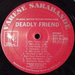 Deadly Friend Bande Originale (Charles Bernstein) - cd-inlay