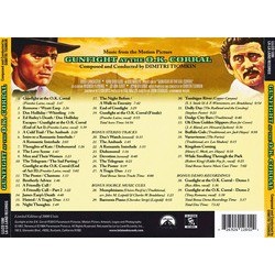 Gunfight at the O.K. Corral Bande Originale (Dimitri Tiomkin) - CD Arrire
