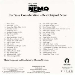 Finding Nemo Bande Originale (Thomas Newman) - Pochettes de CD