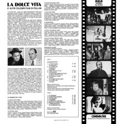 La Dolce Vita E Altri Celebri Film di Fellini Bande Originale (Nino Rota) - CD Arrire