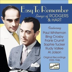 Easy to Remember: Songs of Rodgers and Hart Bande Originale (Various Artists, Lorenz Hart, Richard Rodgers) - Pochettes de CD