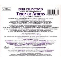 Timon Of Athens Bande Originale (Duke Ellington, Stanley Silverman) - CD Arrire