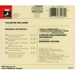 Sinfonia Antartica Bande Originale (Ralph Vaughan Williams) - CD Arrire