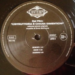 L'Istruttoria  Chiusa: Dimentichi Bande Originale (Ennio Morricone) - cd-inlay