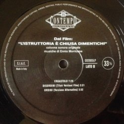 L'Istruttoria  Chiusa: Dimentichi Bande Originale (Ennio Morricone) - cd-inlay