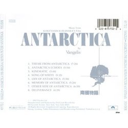 Antarctica Bande Originale ( Vangelis) - CD Arrire
