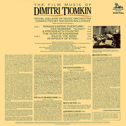 The Film Music of Dimitri Tiomkin Bande Originale (Dimitri Tiomkin) - CD Arrire