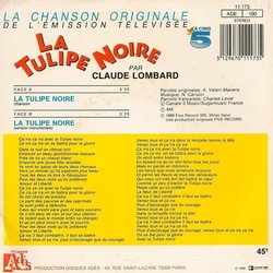 La Tulipe Noire Bande Originale (Various Artists, Charles Level, Claude Lombard) - CD Arrire