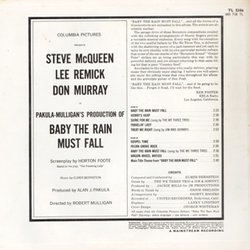 Baby the Rain Must Fall Bande Originale (Elmer Bernstein) - CD Arrire