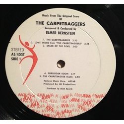 The Carpetbaggers Bande Originale (Elmer Bernstein) - cd-inlay