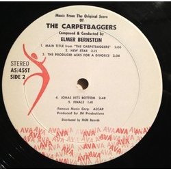 The Carpetbaggers Bande Originale (Elmer Bernstein) - cd-inlay