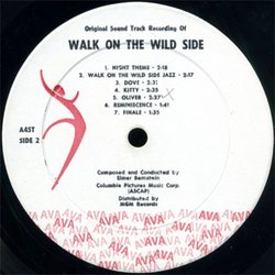 Walk on the Wild Side Bande Originale (Elmer Bernstein) - cd-inlay