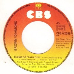 Theme From Paradise Bande Originale (Phoebe Cates, Paul Hoffert) - cd-inlay