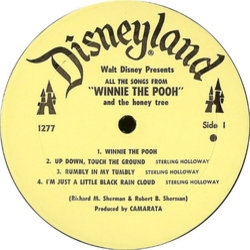 Winnie the Pooh and the Honey Tree Bande Originale (Buddy Baker, Richard M. Sherman, Robert M. Sherman) - cd-inlay