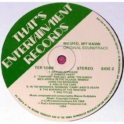 Memed My Hawk Bande Originale (Manos Hadjidakis) - cd-inlay