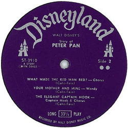 Walt Disney's Story And Songs From Peter Pan Bande Originale (Oliver Wallace) - cd-inlay