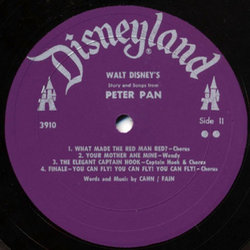 Walt Disney's Story And Songs From Peter Pan Bande Originale (Oliver Wallace) - cd-inlay