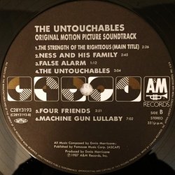 The Untouchables Bande Originale (Ennio Morricone) - cd-inlay