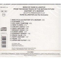 Anatomy of a Murder Bande Originale (Duke Ellington) - CD Arrire
