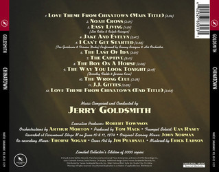 Chinatown Bande Originale (Jerry Goldsmith) - CD Arrire