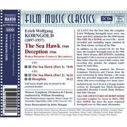 The Sea Hawk / Deception Bande Originale (Erich Wolfgang Korngold) - CD Arrire