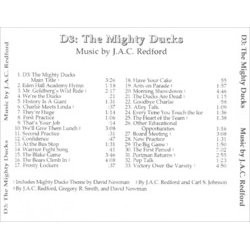 D3: The Mighty Ducks Bande Originale (J.A.C. Redford) - CD Arrire