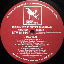 Mad Max Bande Originale (Brian May) - cd-inlay